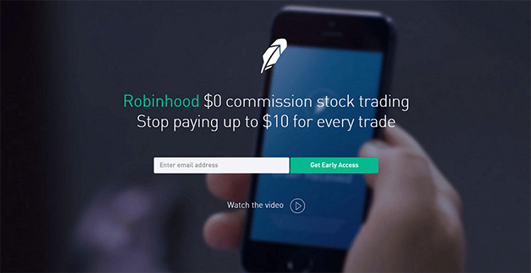 Robinhood Homepage