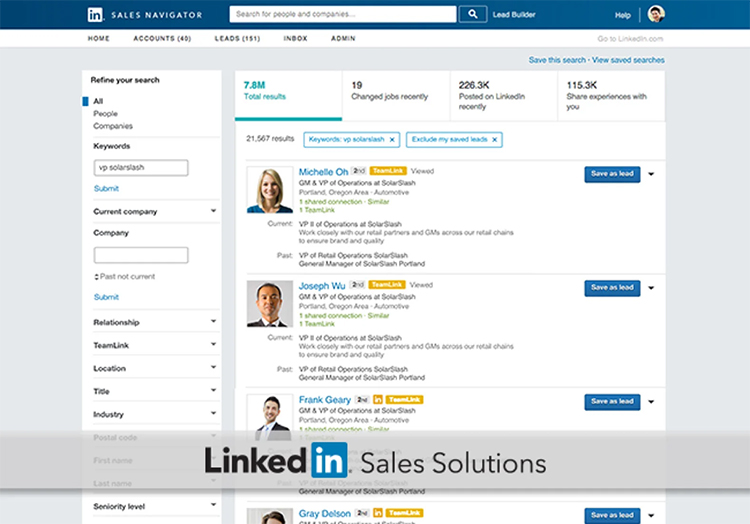 linkedin sales navigator