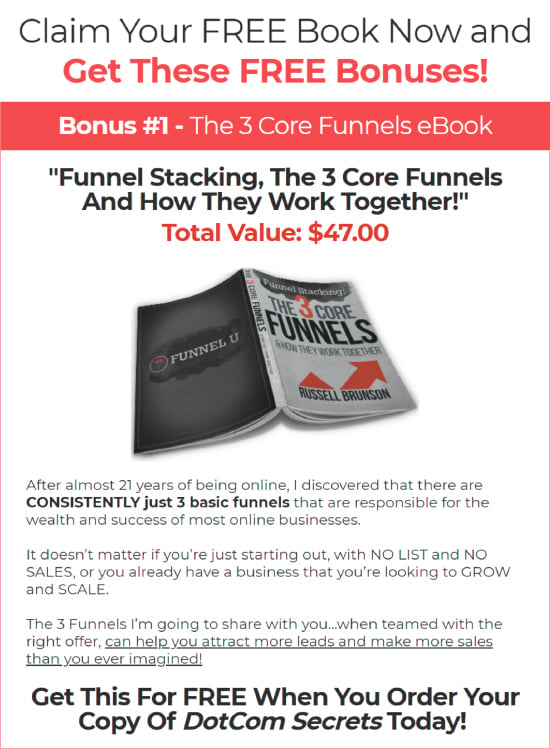 Long-Form Landing Page, ClickFunnels free bonuses. 