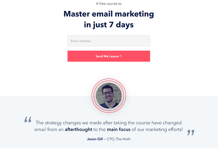 Reverse Squeeze Page, Email Mastery. 