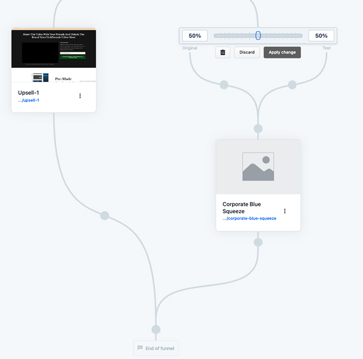 And A/B test your funnel flow to see what works! A/B test settings example.