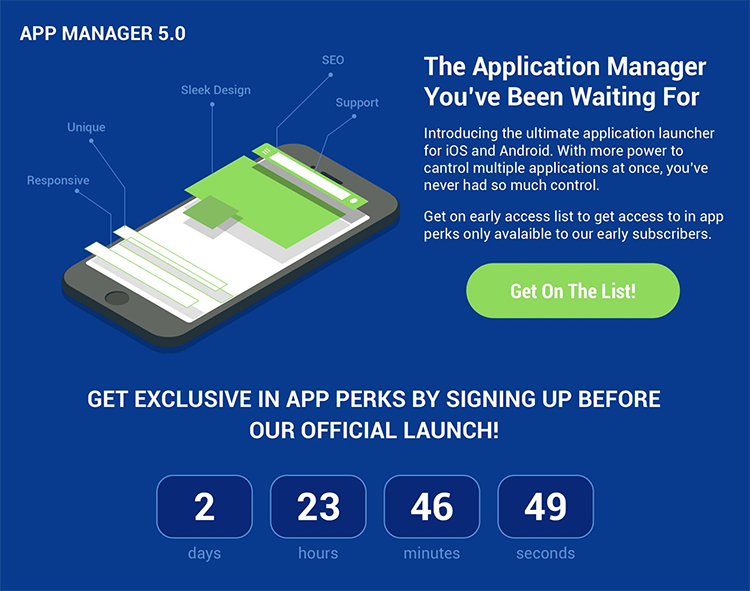 app manager squeeze page