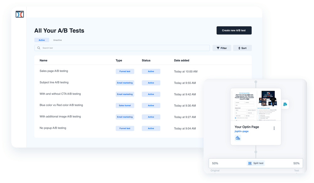 split-test example