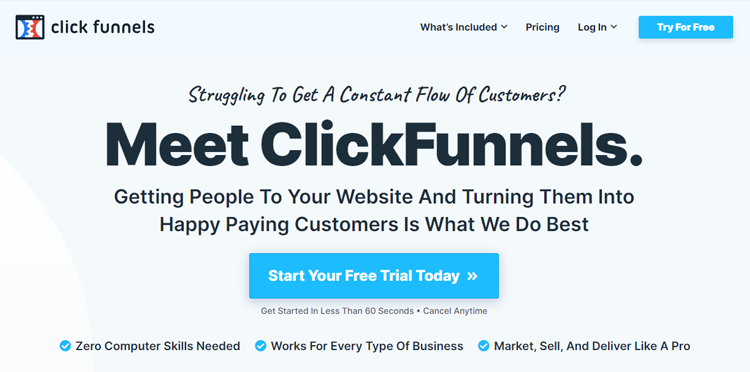 Start Your Free Tail Today - ClickFunnels 