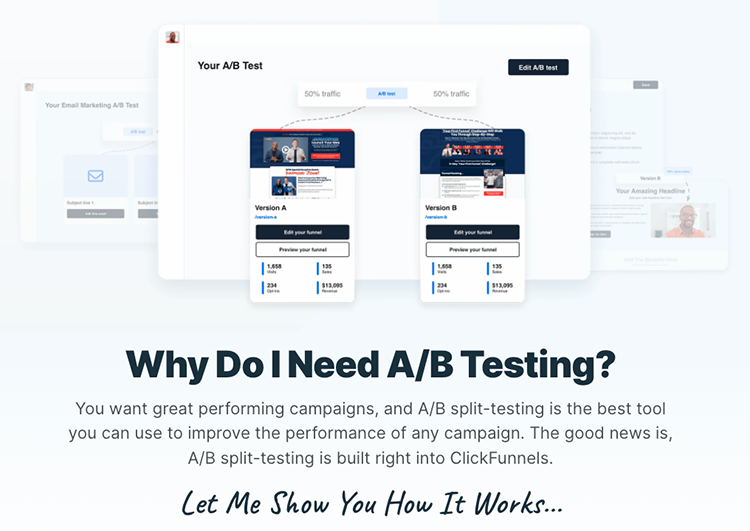 It will automatically direct traffic between your main landing page and the split test version to determine which one converts at a higher level -- without having to be a programmer to do it.